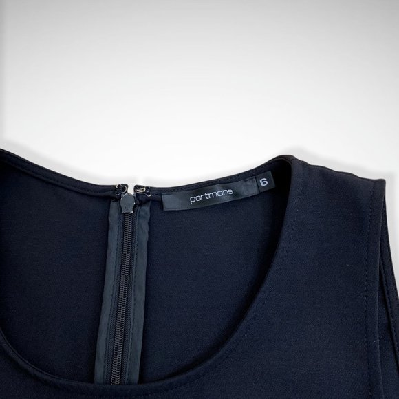 Portmans Sleeveless Black Top Blouse - Picture 4 of 5